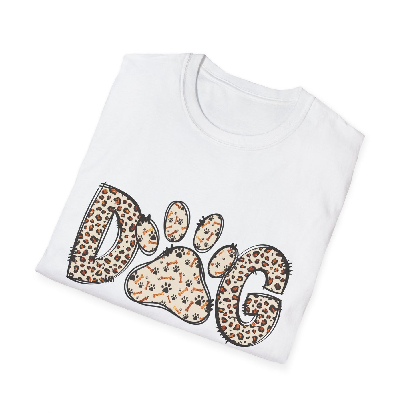 Dog Mama Leopard Print T-Shirt