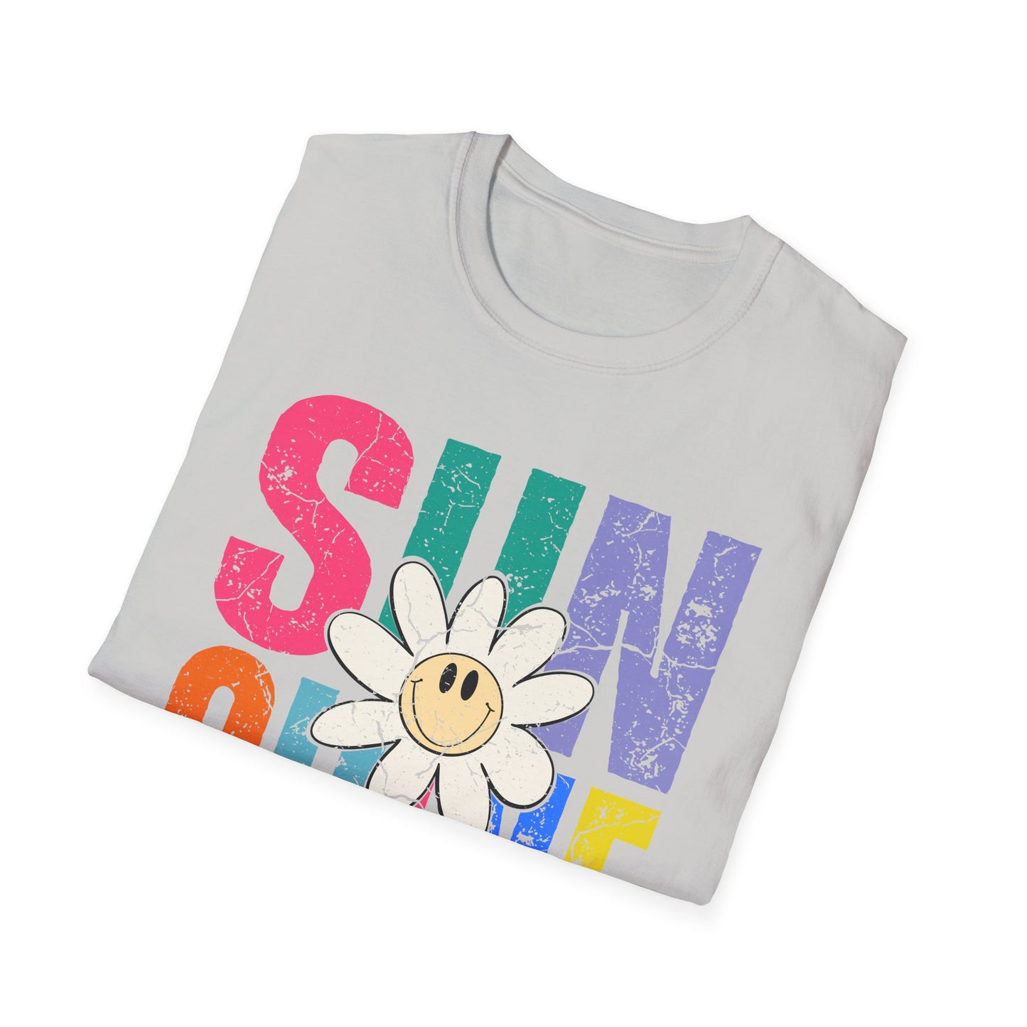 Sunny Vibes T-Shirt - Colorful Sunshine Graphic Tee, Summer Top, Gift for Her, Casual Wear, Festival Fashion