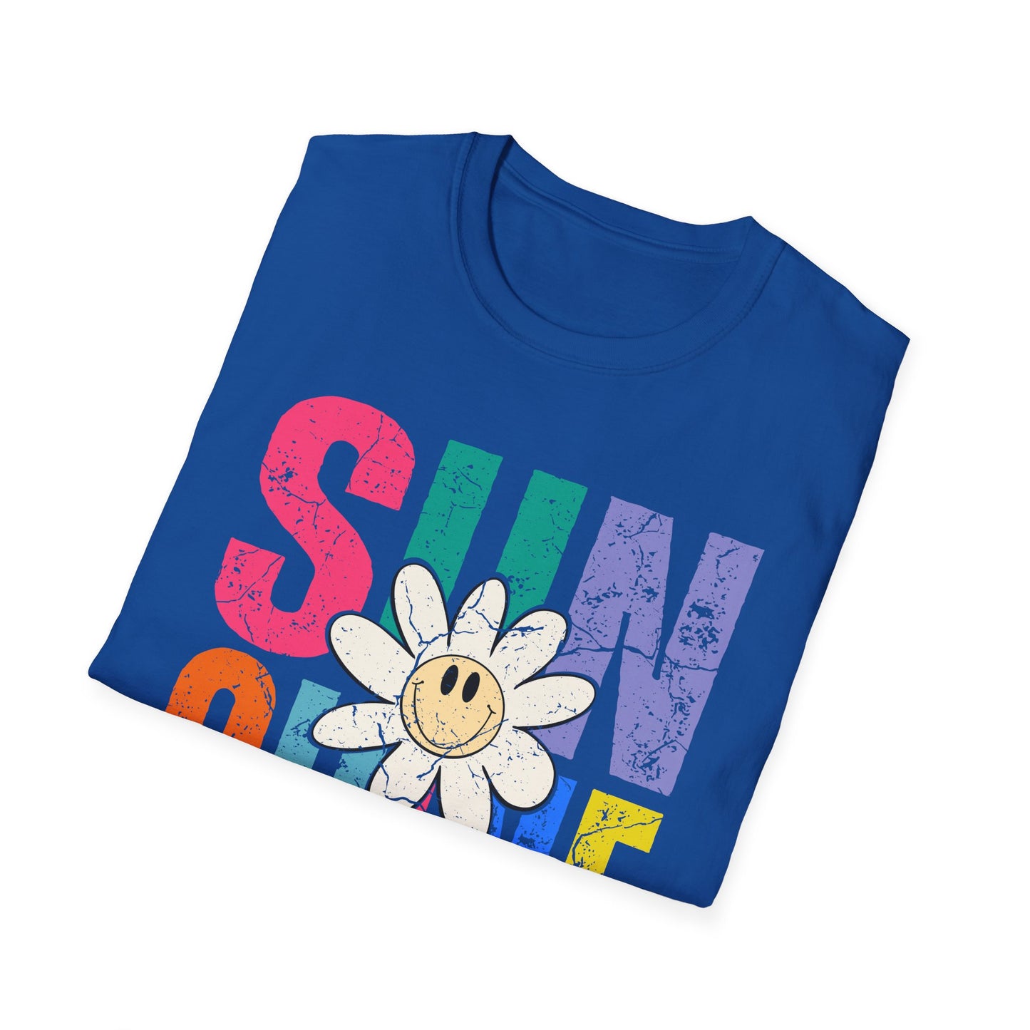 Sunny Vibes T-Shirt - Colorful Sunshine Graphic Tee, Summer Top, Gift for Her, Casual Wear, Festival Fashion