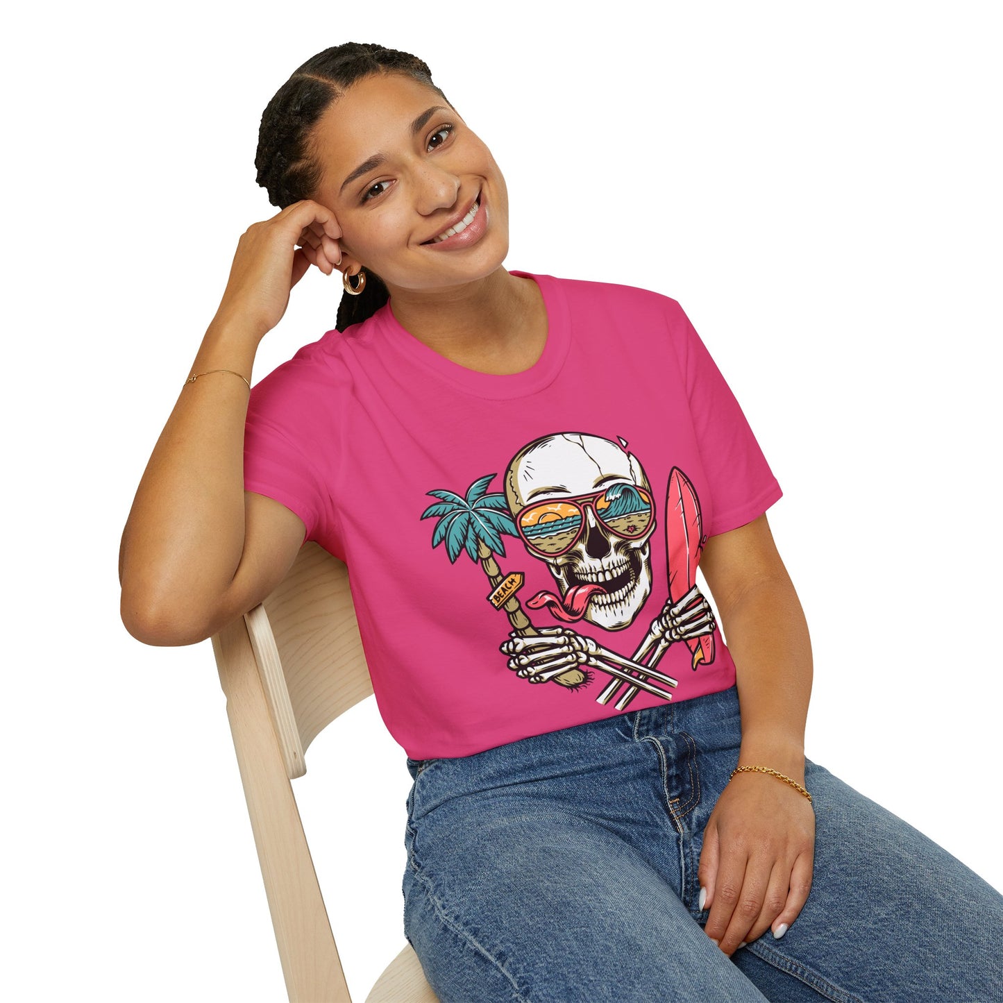 Beach Skull Graphic T-Shirt