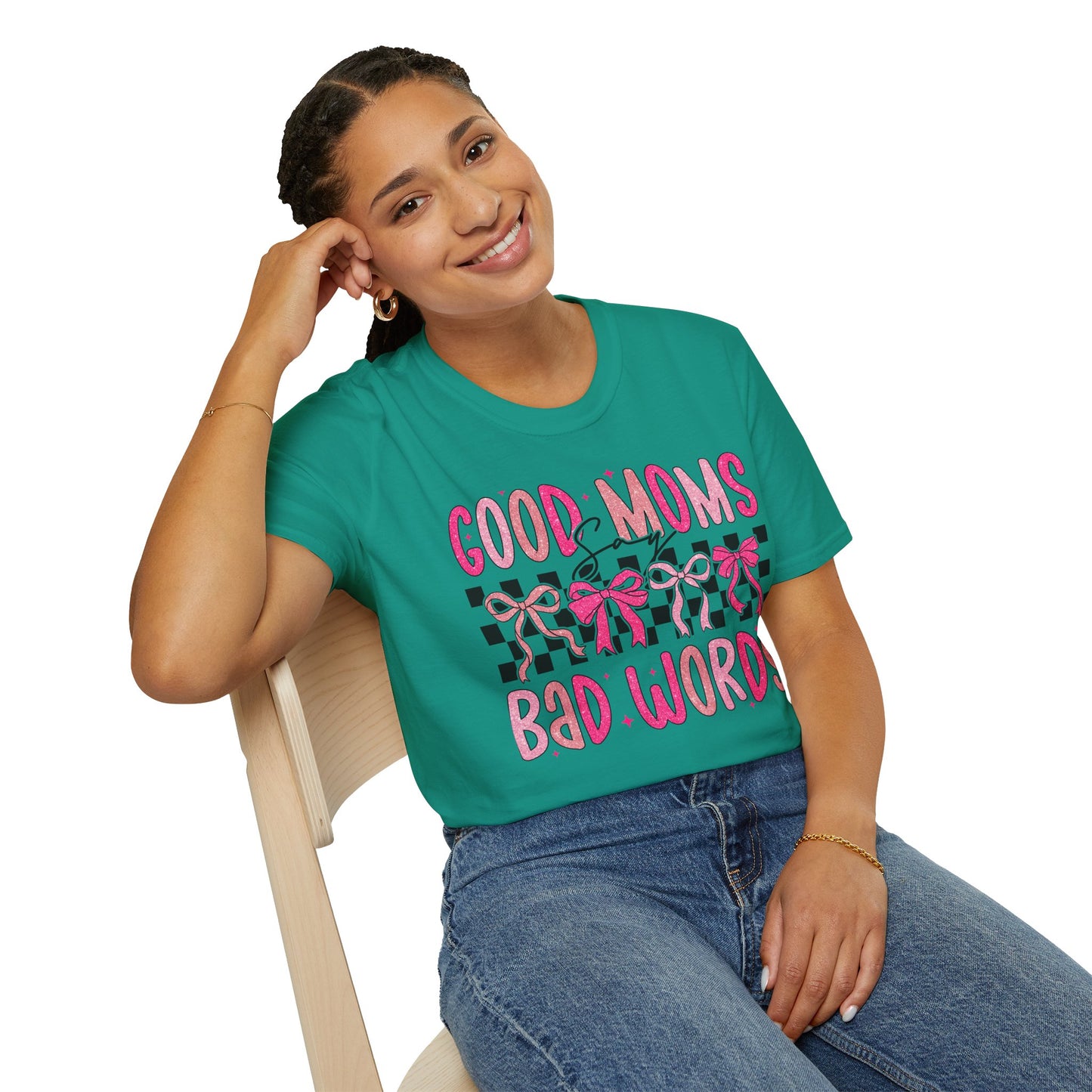 Good Moms Bad Words Fun & Playful Tee for Moms