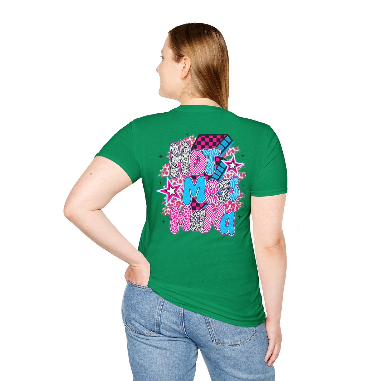 Hot Mess Vibes Fun Graphic Tee
