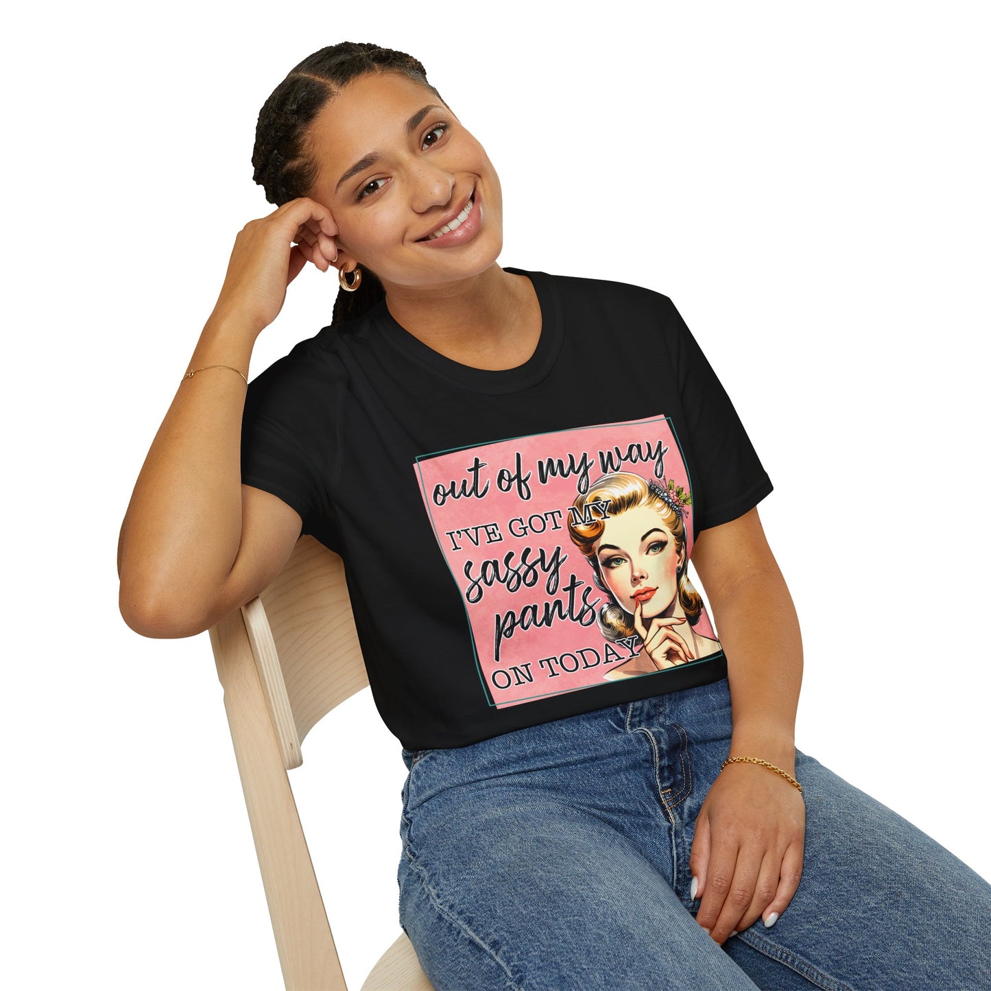 Sassy Pants Unisex Softstyle T-Shirt - Fun Retro Graphic Tee