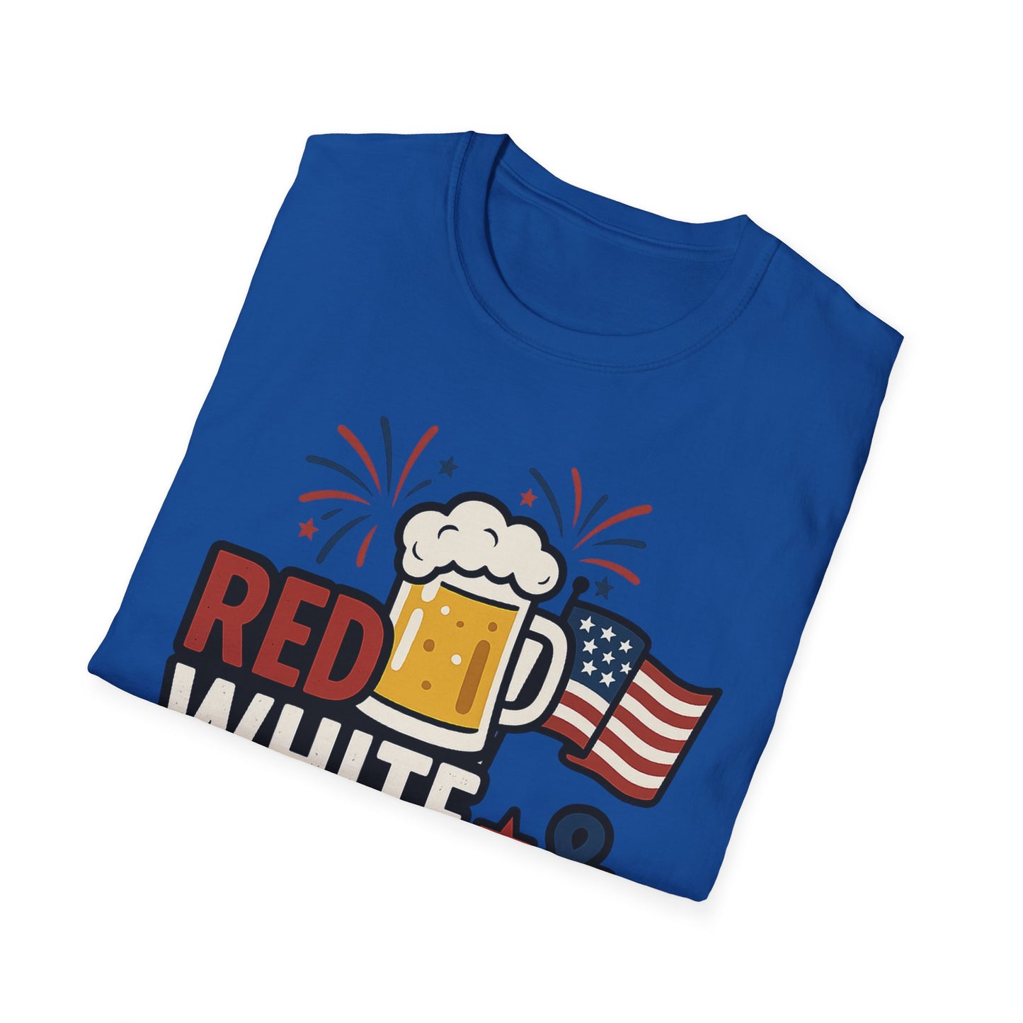 Red, White & Brew T-Shirt - Perfect for BBQs and Celebrations