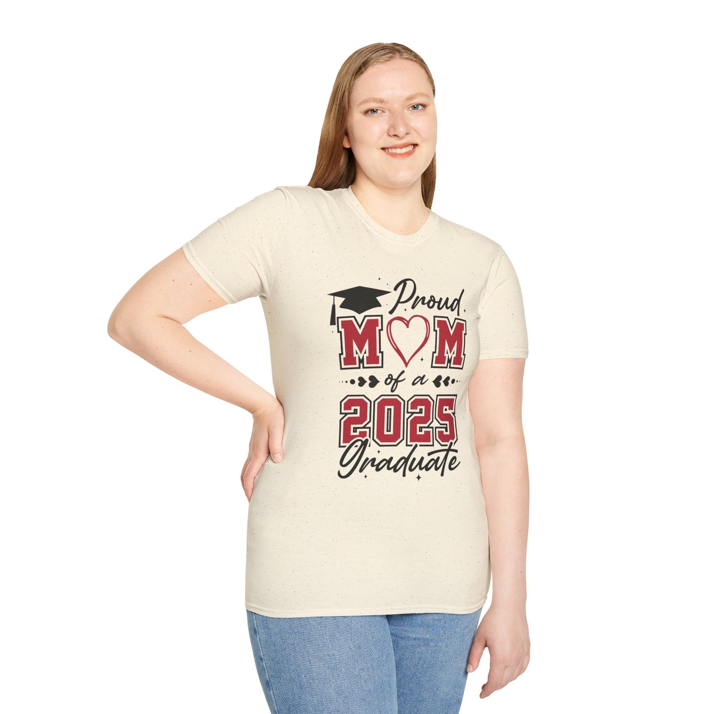 Proud Mom of a 2025 Graduate T-Shirt, Graduation Gift Shirt, Graduation Tee, Family Celebration Apparel, Mother's Day Gift