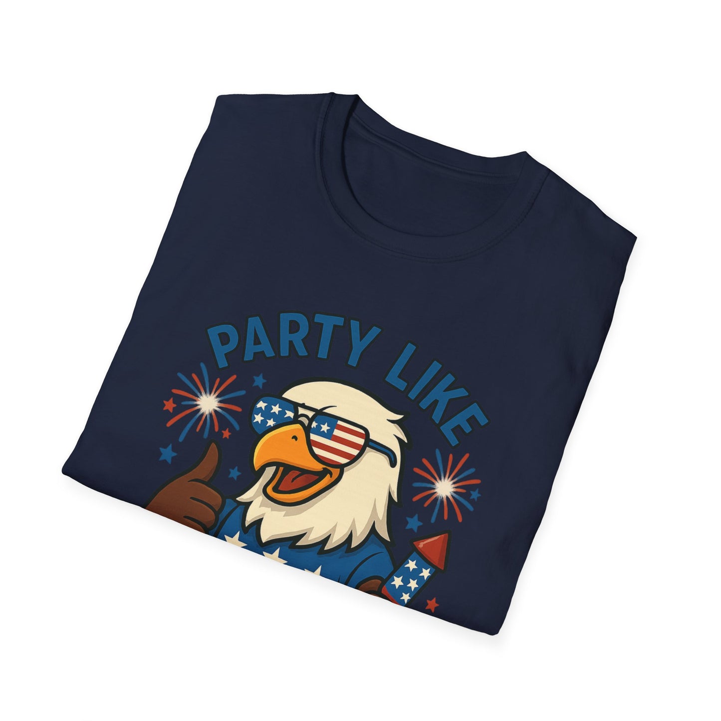 Patriotic 4th of July Party T-Shirt - 'Party Like It's 1776'