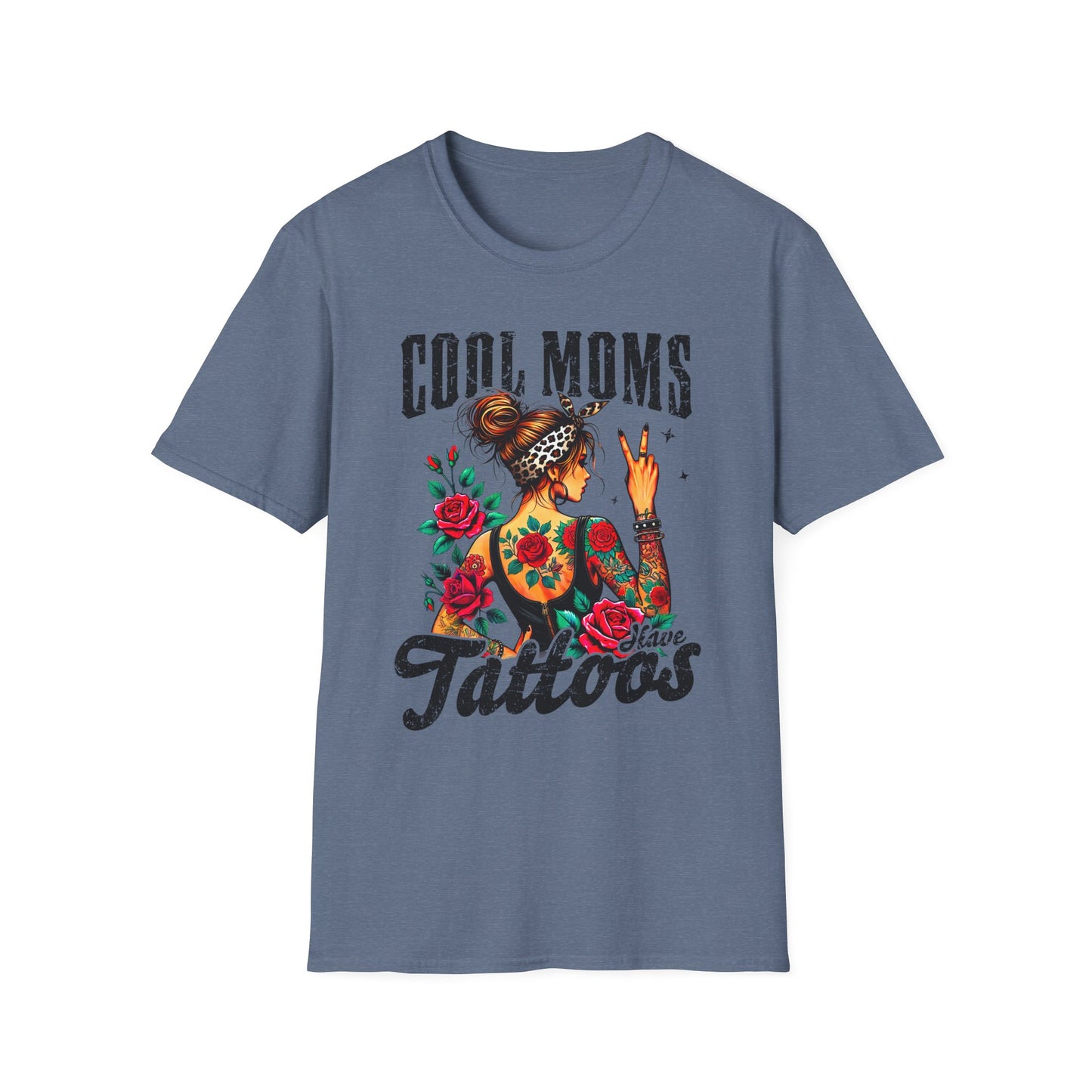 Cool Moms Tattoo Graphic T-Shirt
