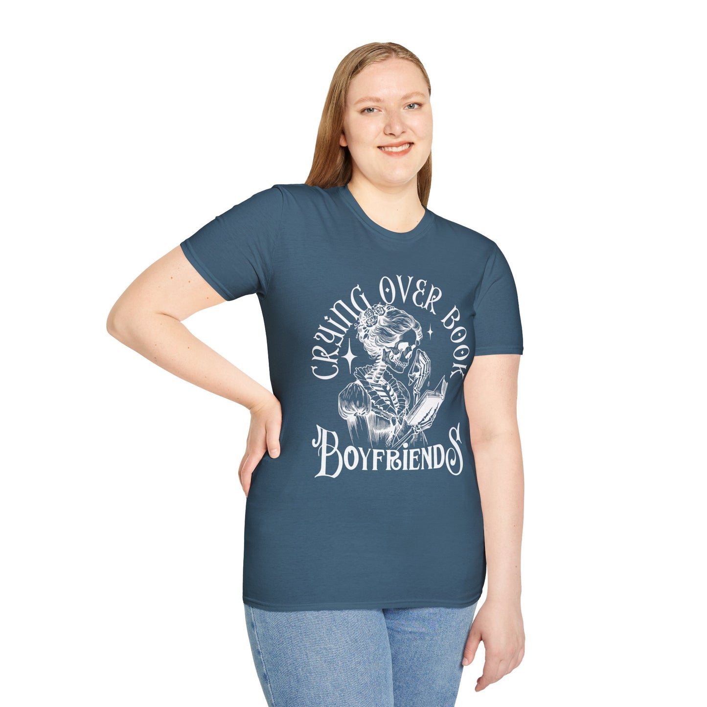 Crying Over Book Boyfriends T-Shirt - Perfect for Book Lovers