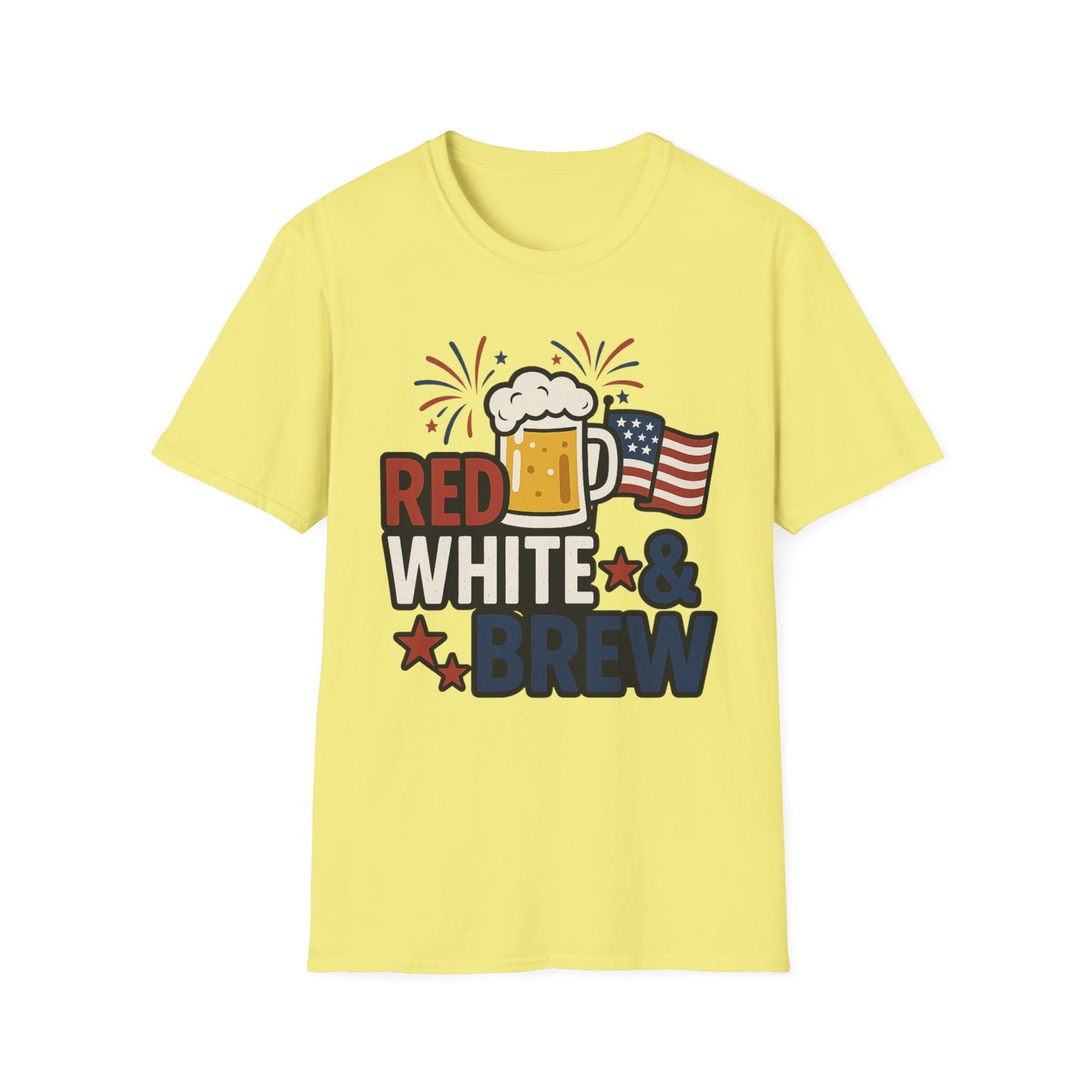 Red, White & Brew T-Shirt - Perfect for BBQs and Celebrations