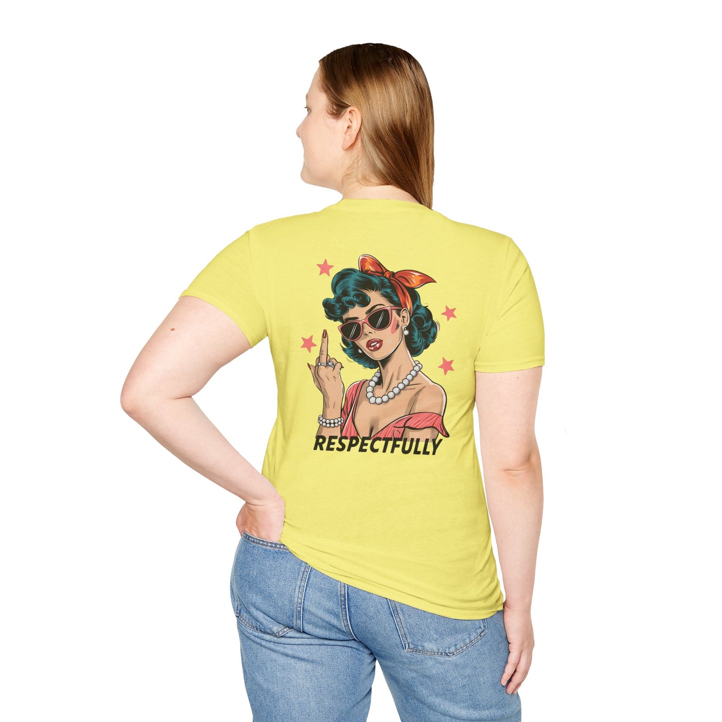 Retro Graphic Tees - Respectfully Statement Shirt