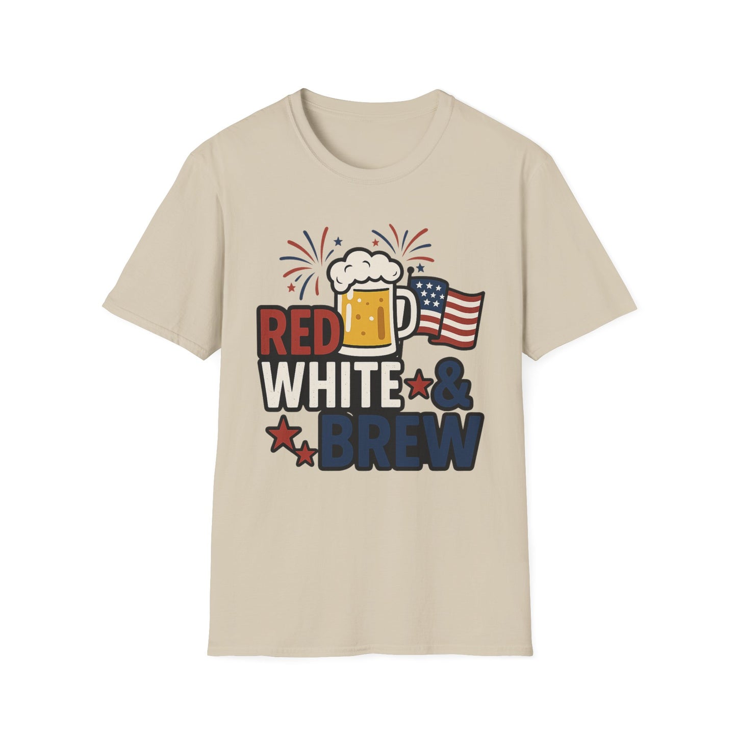 Red, White & Brew T-Shirt - Perfect for BBQs and Celebrations