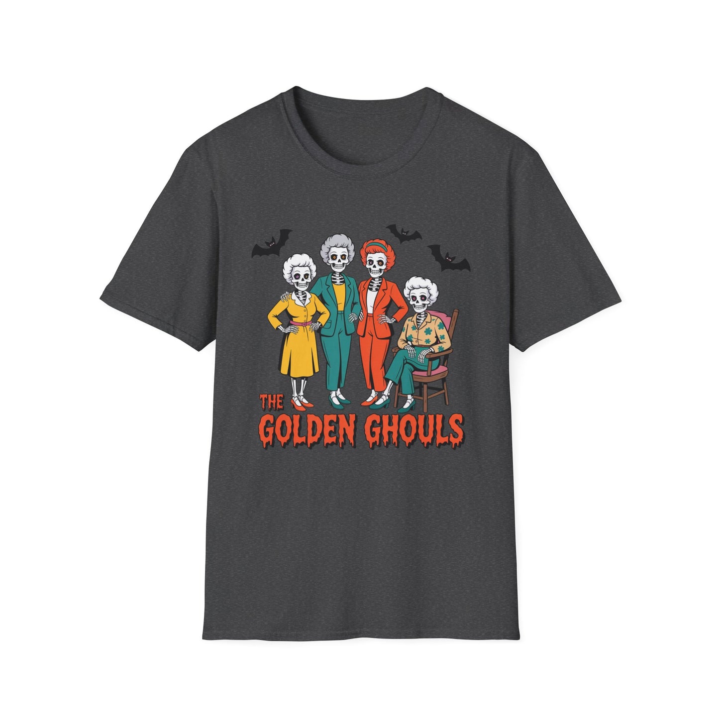 Golden Ghouls Unisex T-Shirt, Halloween Costume Tee, Spooky Style Shirt, Casual Fall Wear, Perfect for Ghoulish Gatherings