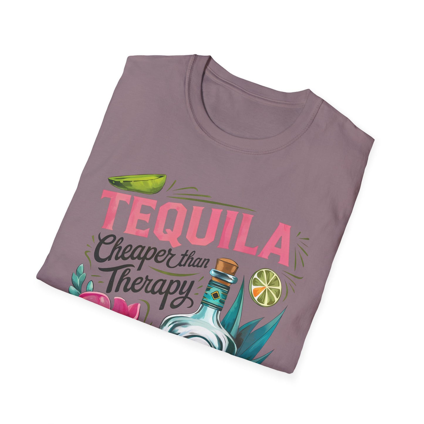 Tequila Therapy T-Shirt, Cheaper than Therapy Shirt, Funny Tequila Tee, Party Shirt, Unique Gift for Tequila Lovers