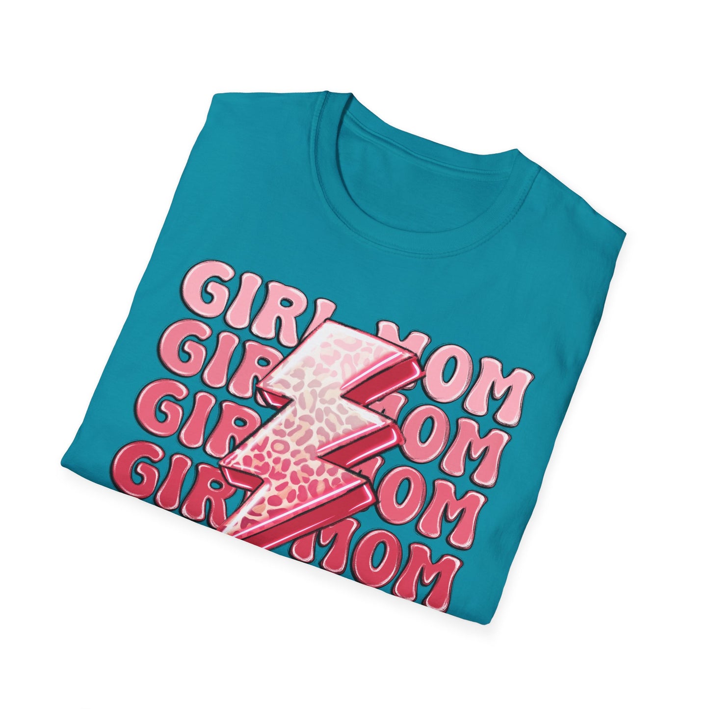 Girl Mom Softstyle T-Shirt - Trendy Casual Tee for Moms