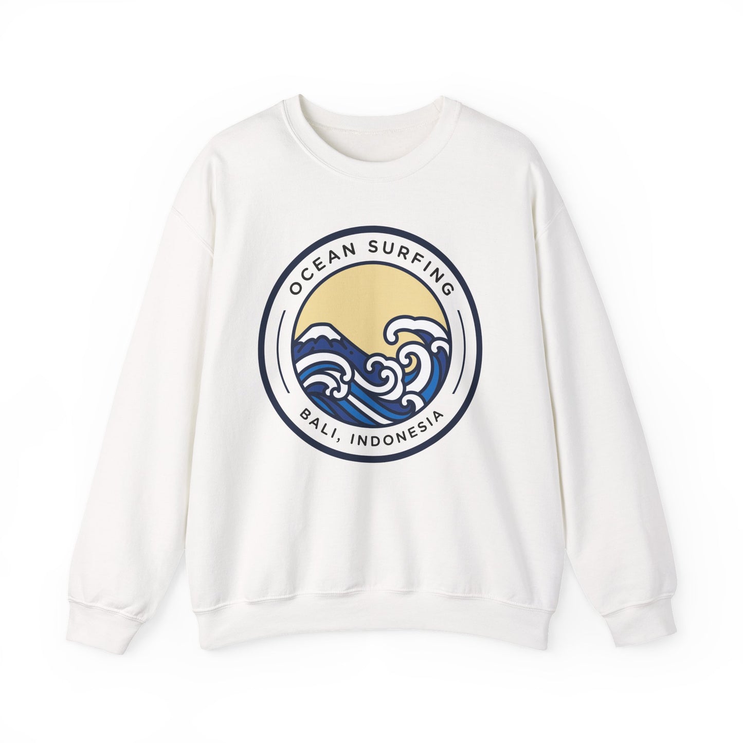 Ocean Surfing Bali Crewneck Sweatshirt - Unisex Heavy Blend