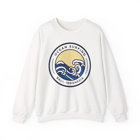 Ocean Surfing Bali Crewneck Sweatshirt - Unisex Heavy Blend