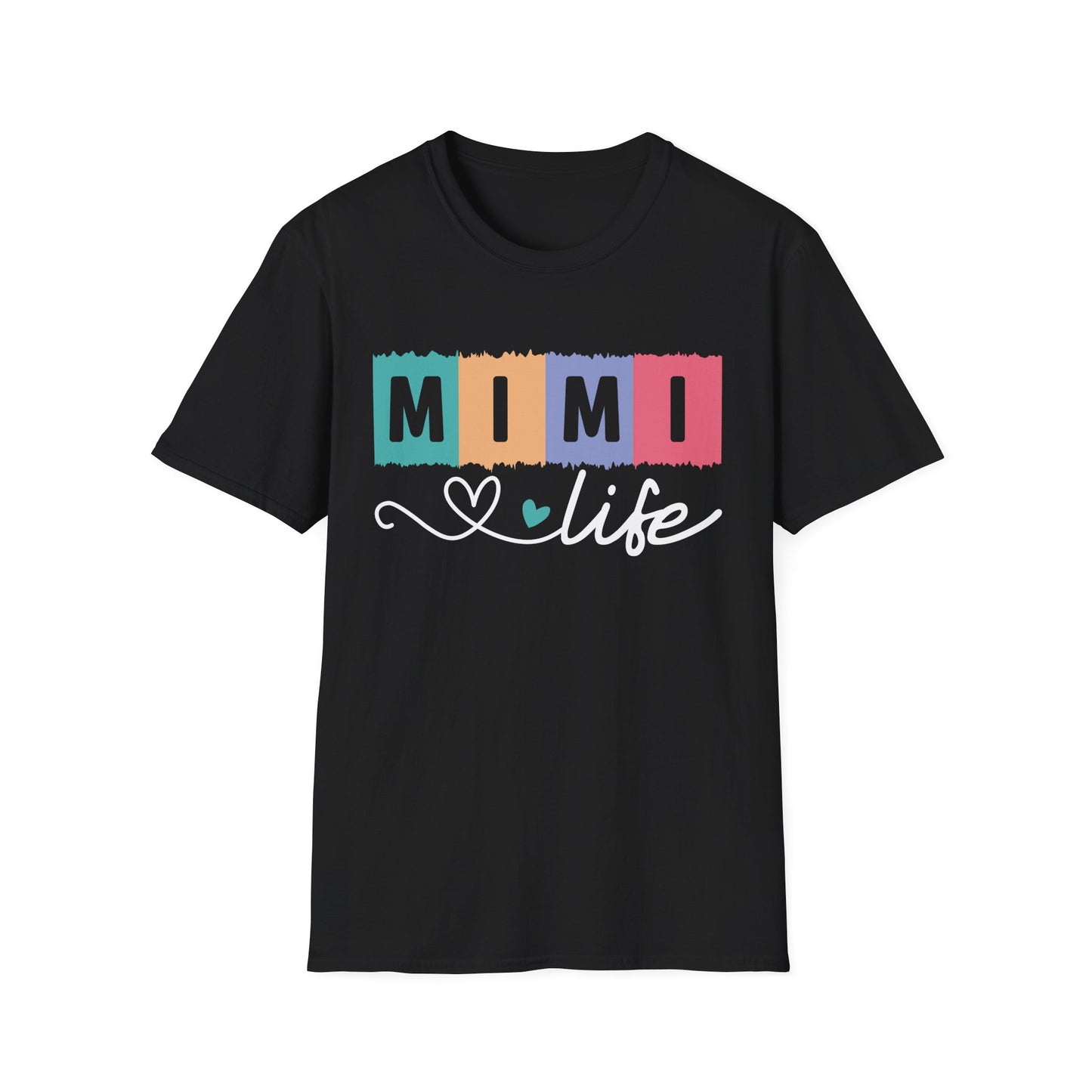 Colorful 'MIMI' Unisex Softstyle T-Shirt | Fun Gift for Mother's Day, Birthday, Casual Wear, Unique Family Tee, Comfortable Everyday Shirt