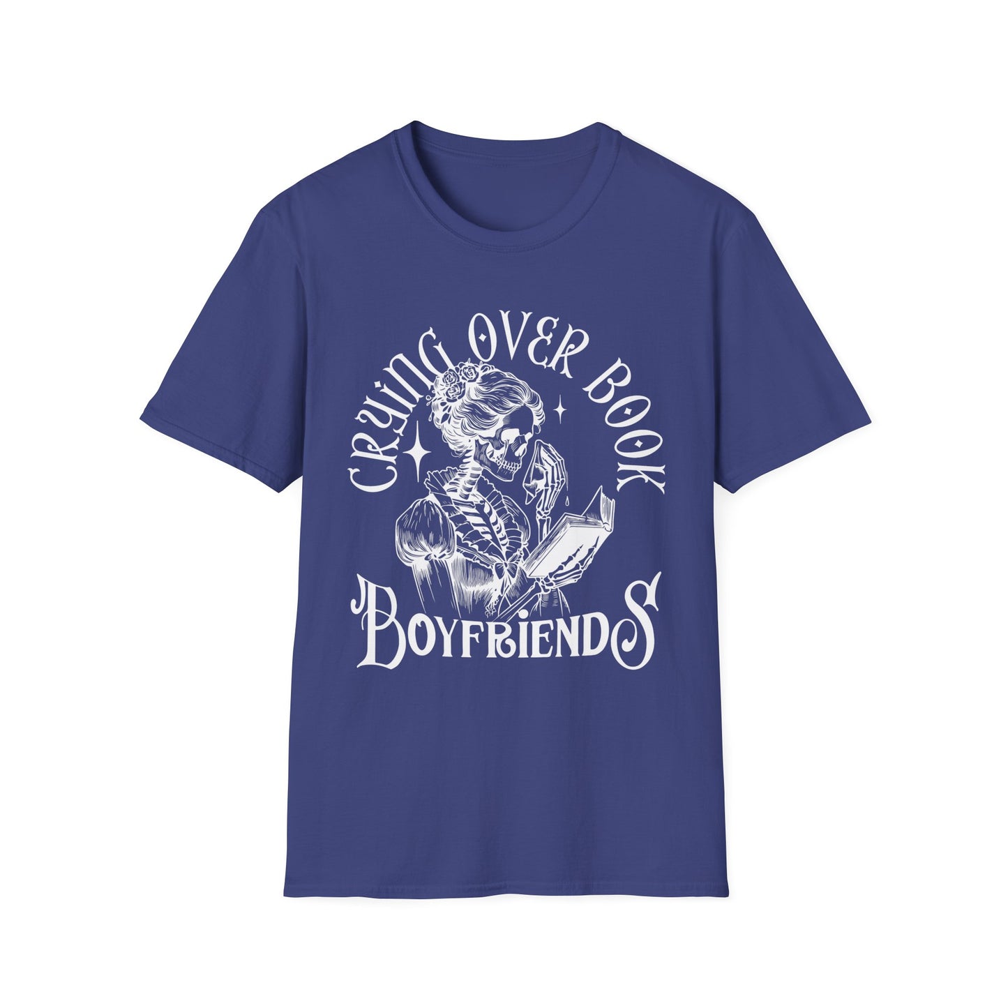 Crying Over Book Boyfriends T-Shirt - Perfect for Book Lovers