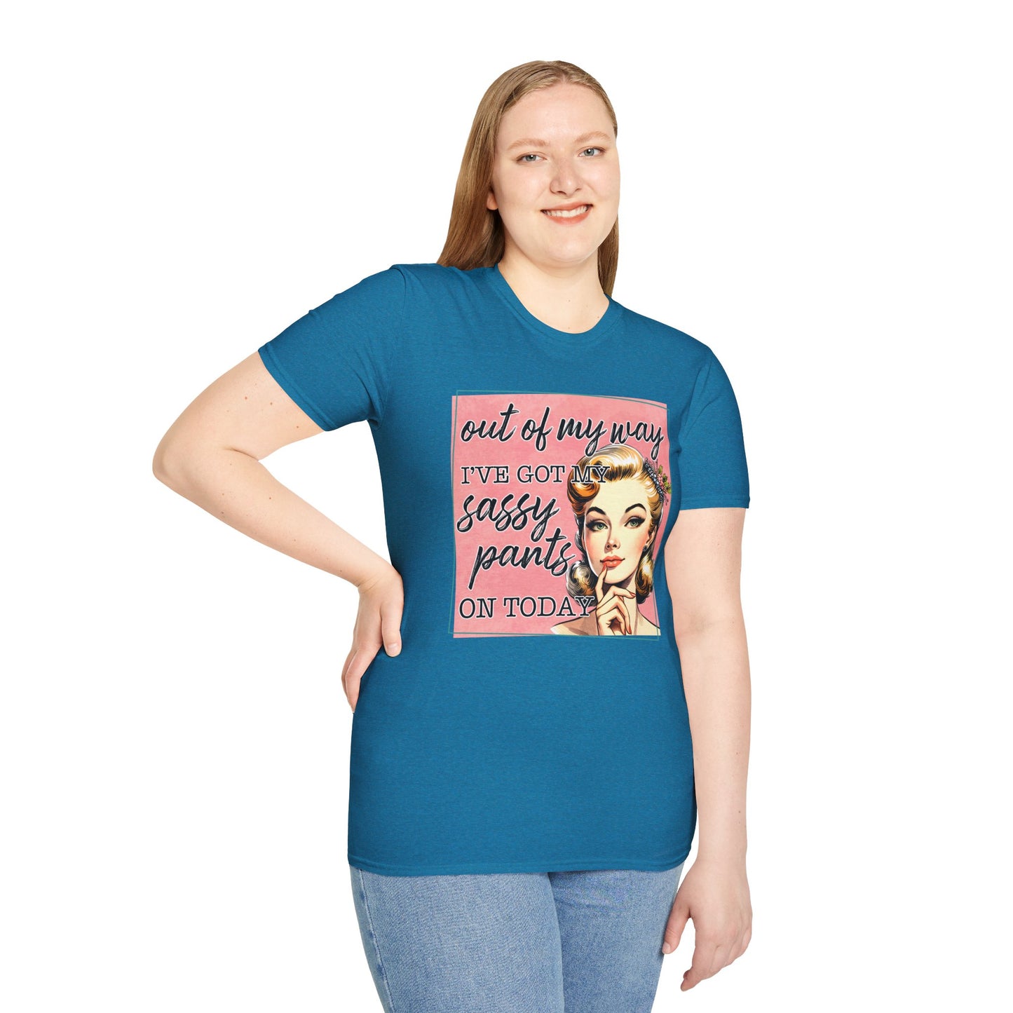 Sassy Pants Unisex Softstyle T-Shirt - Fun Retro Graphic Tee