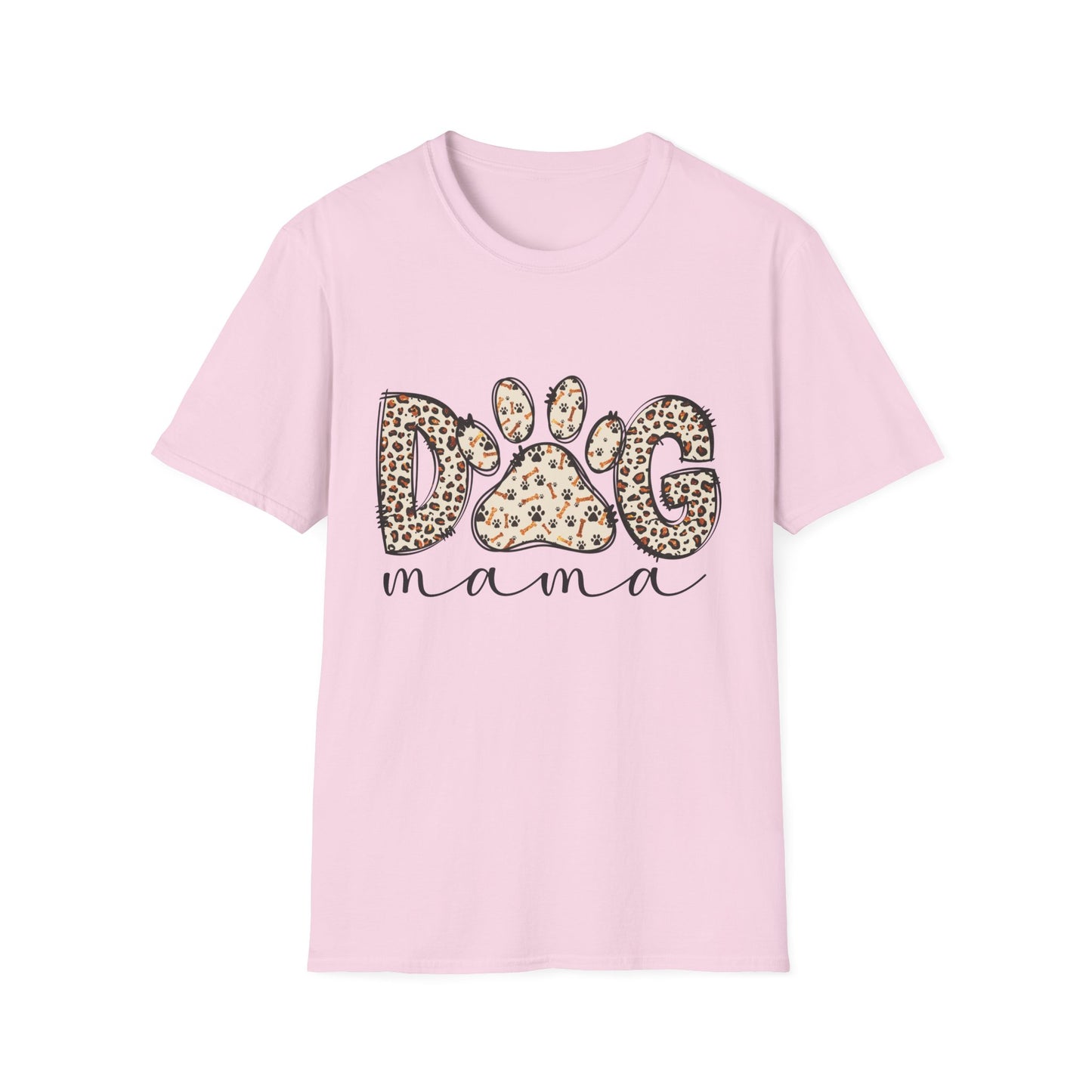 Dog Mama Leopard Print T-Shirt