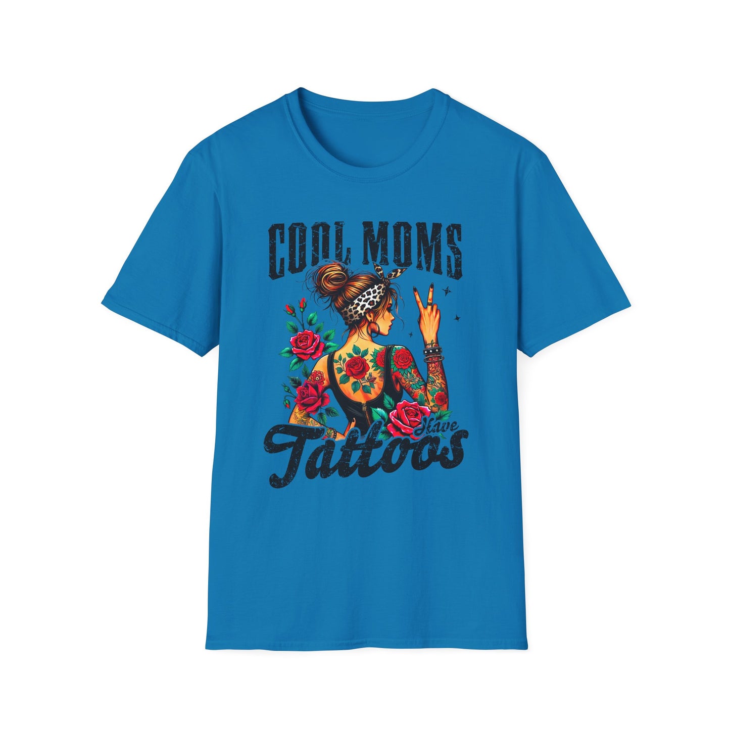 Cool Moms Tattoo Graphic T-Shirt