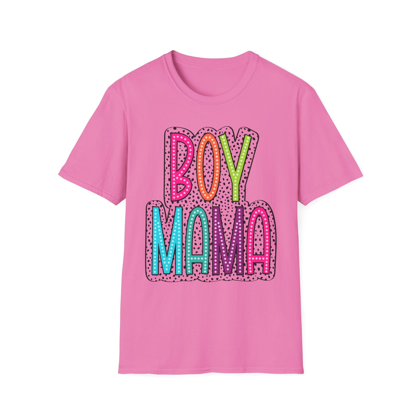 Boy Mama Colorful Graphic Tee for Moms