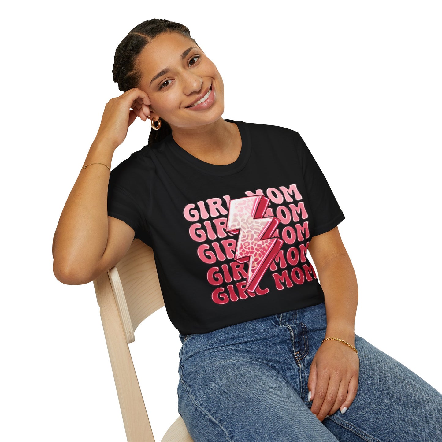 Girl Mom Softstyle T-Shirt - Trendy Casual Tee for Moms