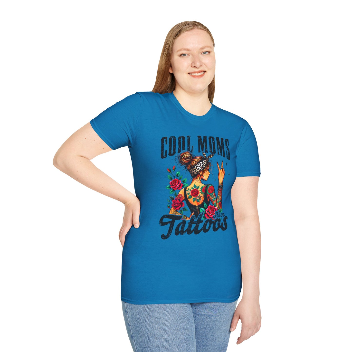 Cool Moms Tattoo Graphic T-Shirt