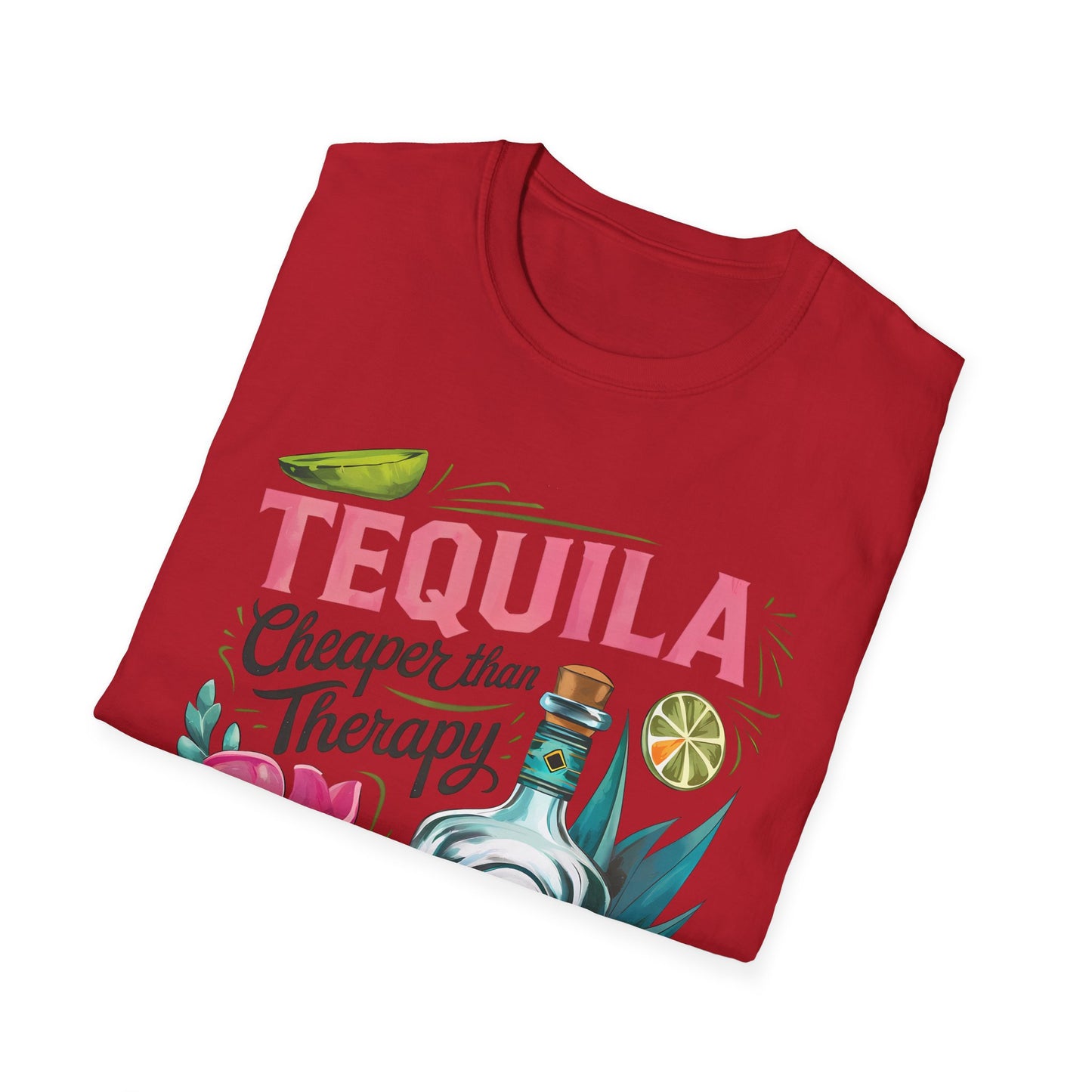 Tequila Therapy T-Shirt, Cheaper than Therapy Shirt, Funny Tequila Tee, Party Shirt, Unique Gift for Tequila Lovers