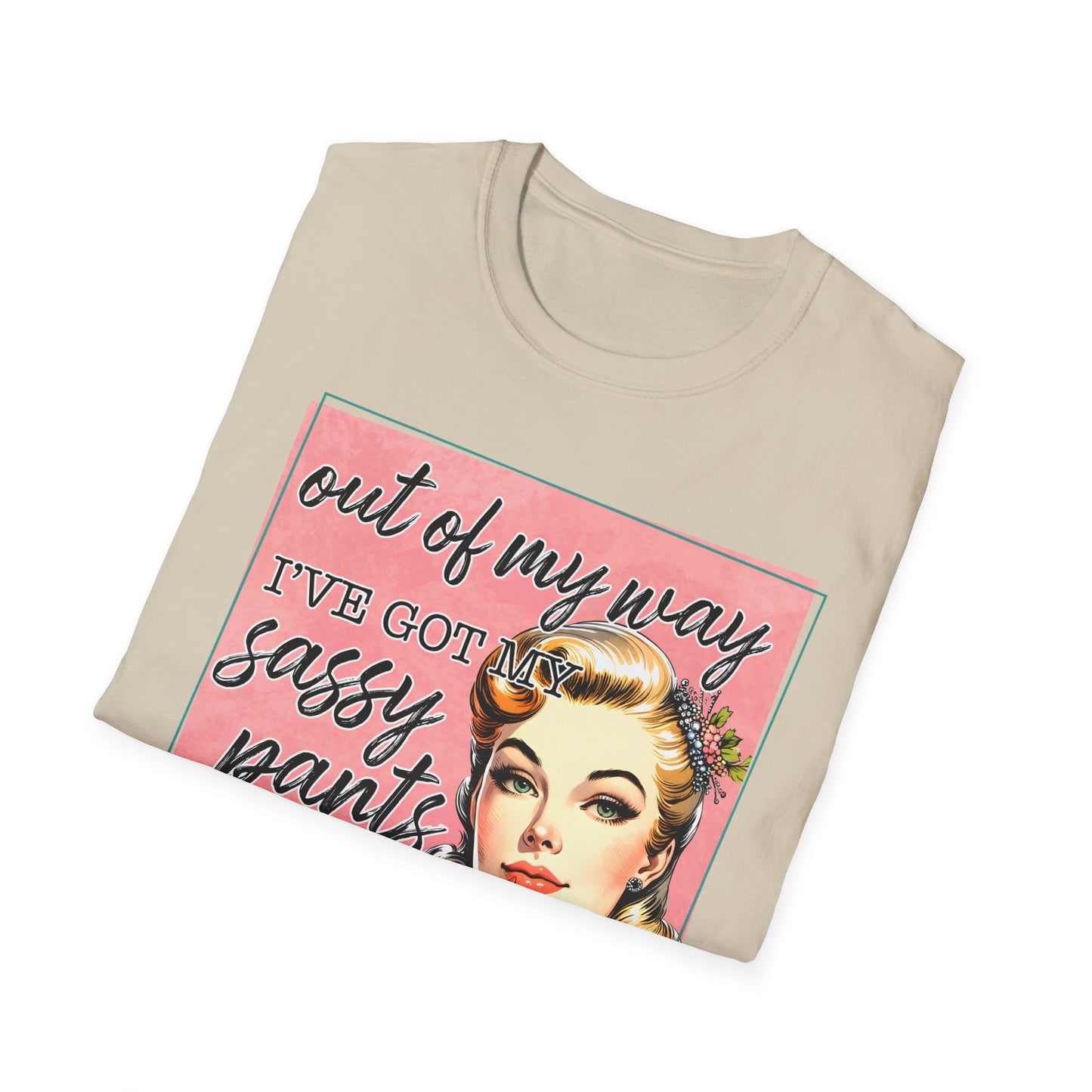 Sassy Pants Unisex Softstyle T-Shirt - Fun Retro Graphic Tee