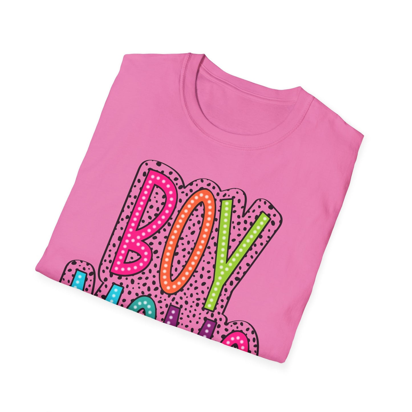 Boy Mama Colorful Graphic Tee for Moms