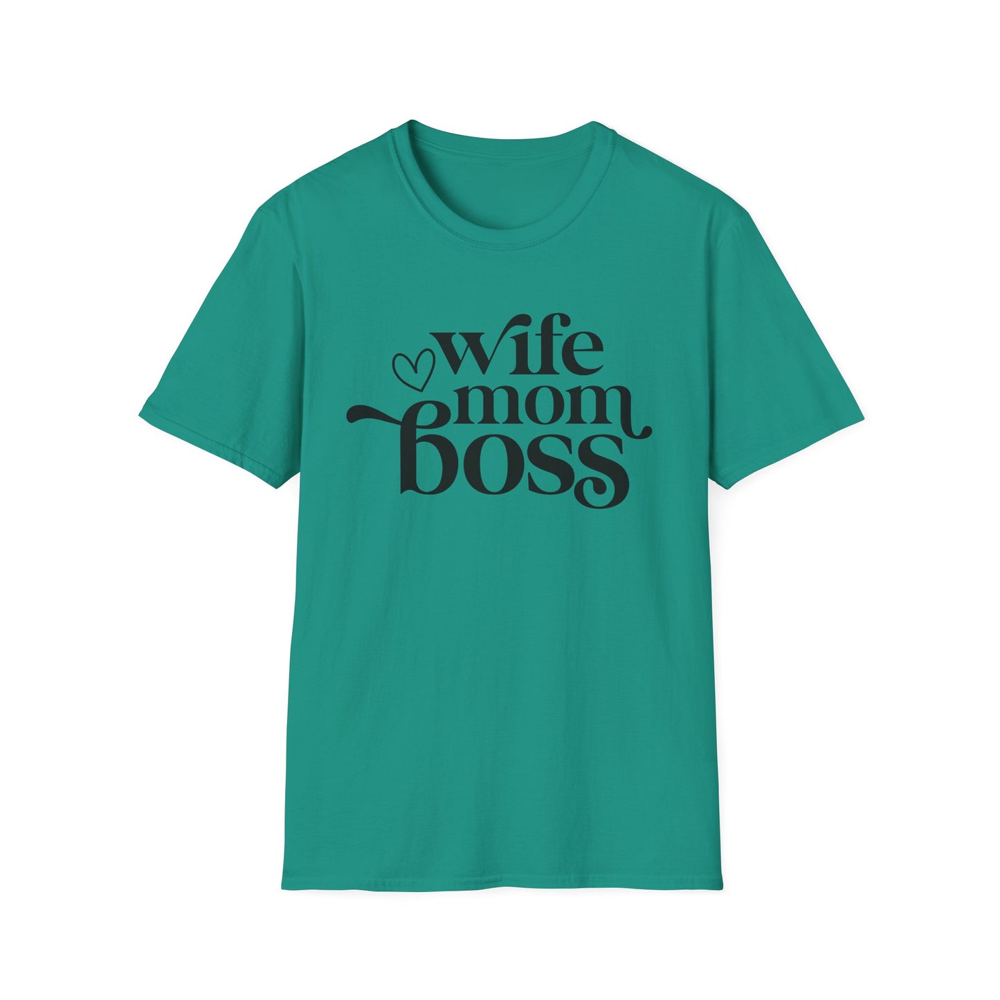 Wife Mom Boss T-Shirt, Women's Empowerment Tee, Gift for Moms, Casual Wear, Perfect for Mother's Day