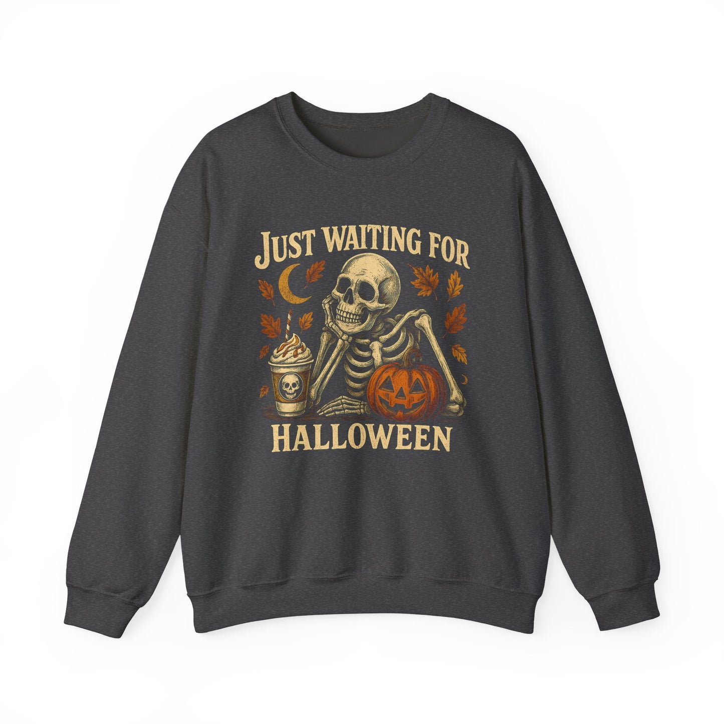 Halloween Skeleton Sweatshirt | Unisex Crewneck | Spooky Autumn Vibes | Fall Apparel | Perfect for Halloween Parties, Festive Gatherings