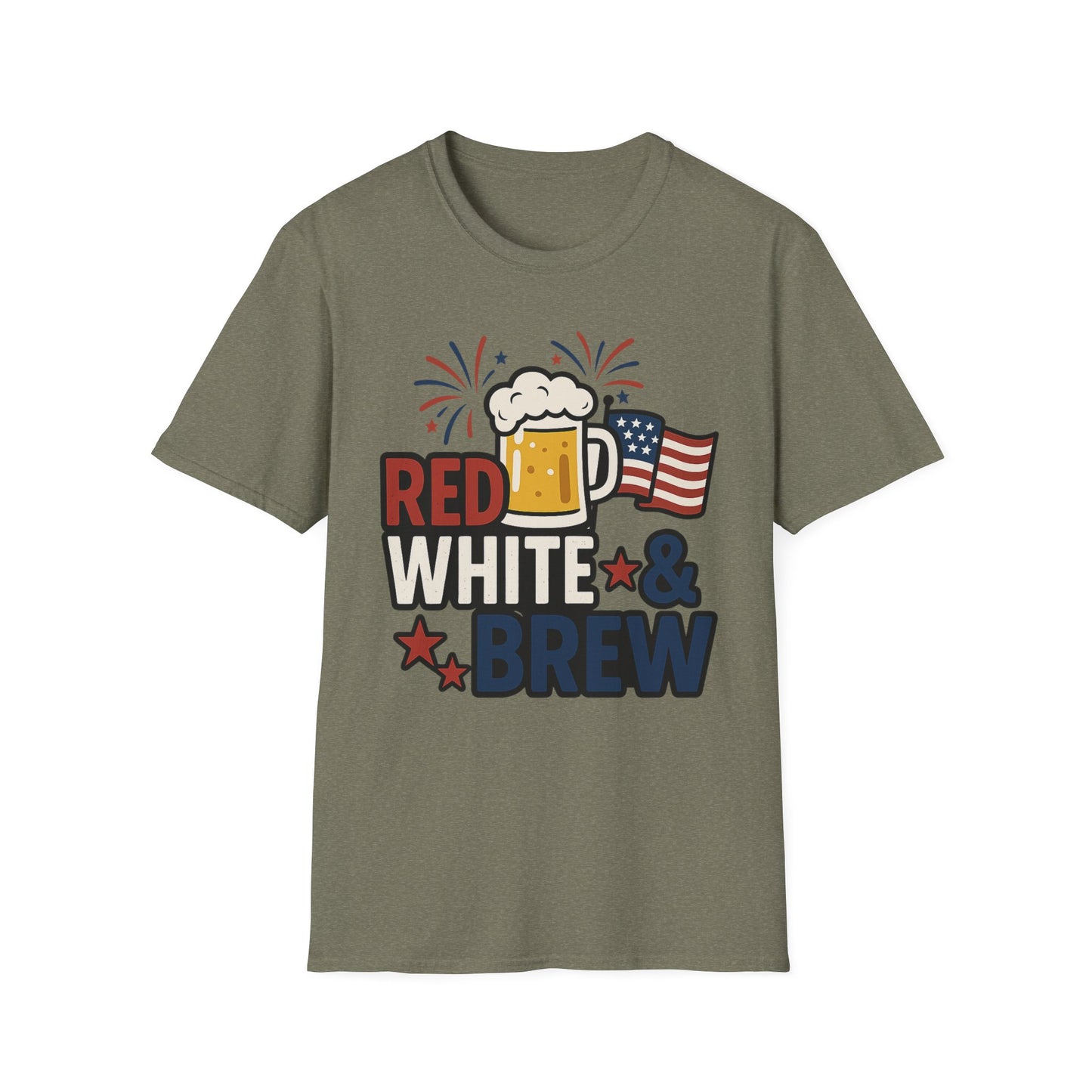Red, White & Brew T-Shirt - Perfect for BBQs and Celebrations