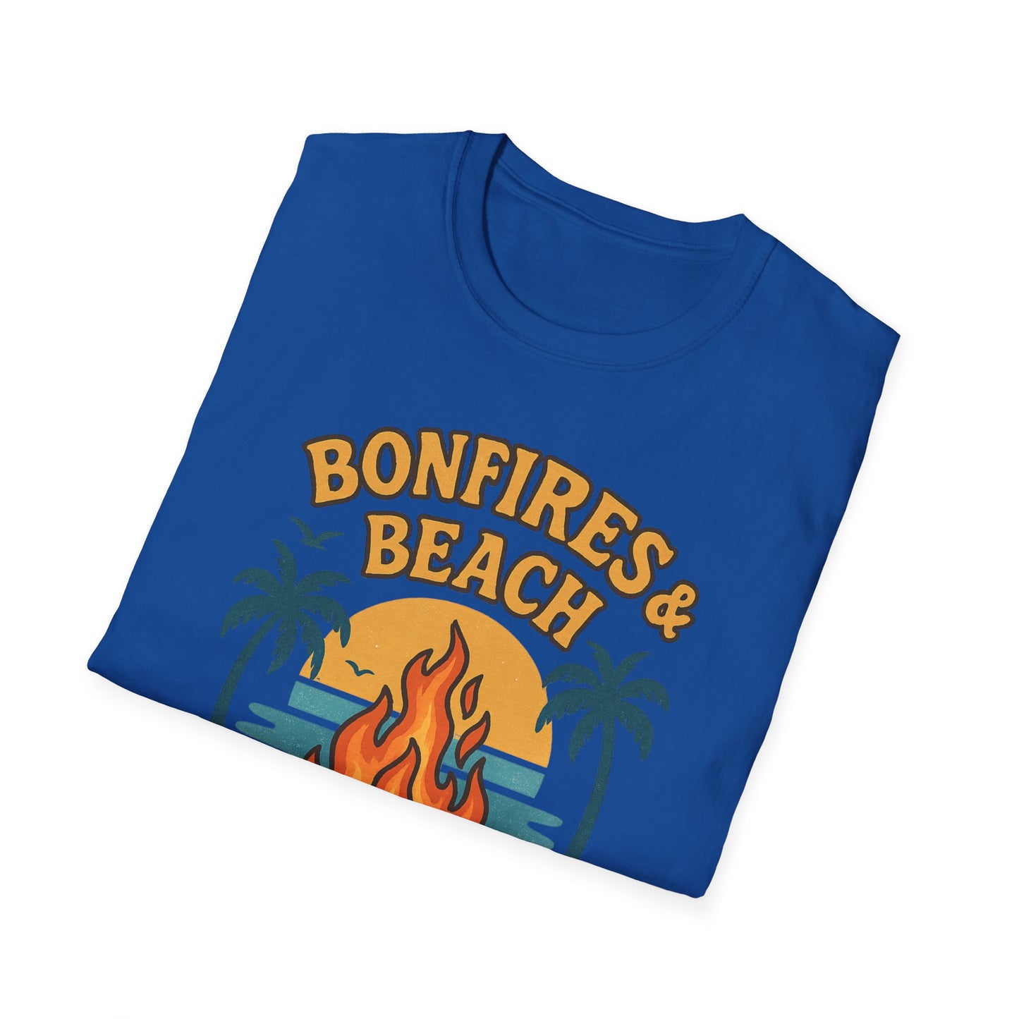Bonfires & Beach T-Shirt – Perfect for Summer Nights
