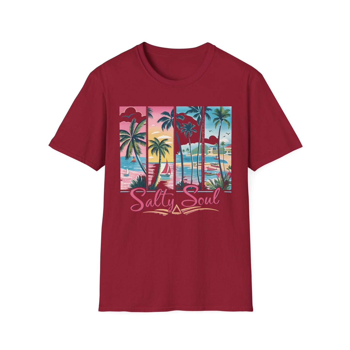 Salty Soul Tropical Vibe Tee for Beach Lovers