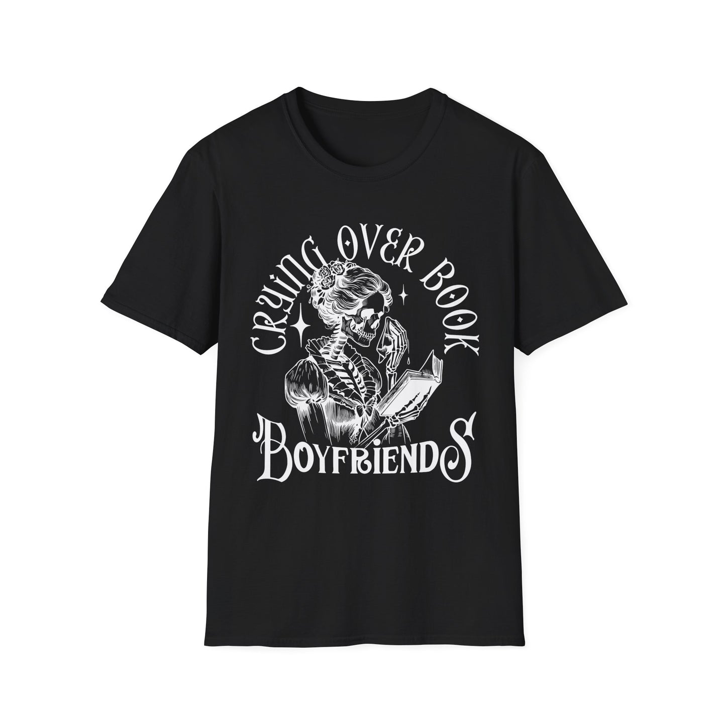 Crying Over Book Boyfriends T-Shirt - Perfect for Book Lovers