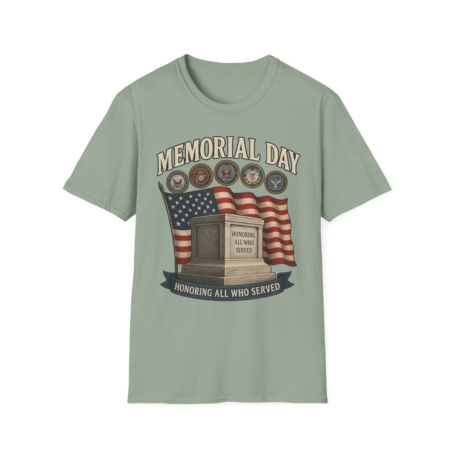 Memorial Day Tribute T-Shirt - Honoring All Who Served