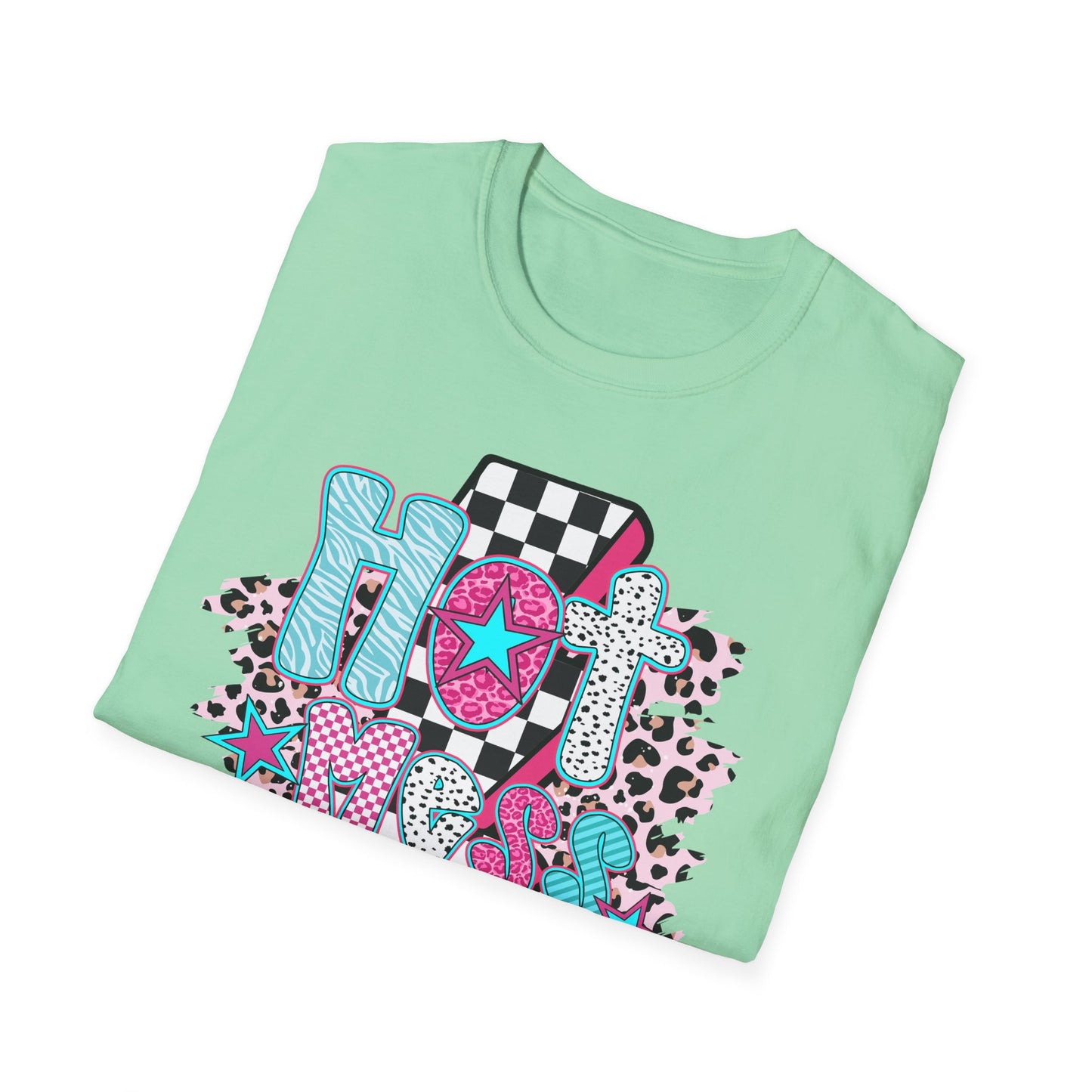 Fun 'Hot Mess Mama' T-Shirt - Perfect for Moms!