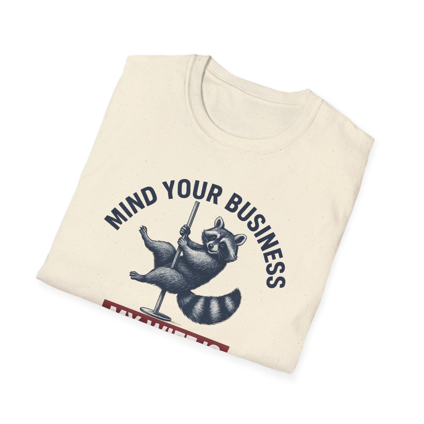 Funny Raccoon T-Shirt - Mind Your Business, Perfect for Gifting on Anniversaries, Birthdays, Casual Outings, Gift for Spouses, [...]