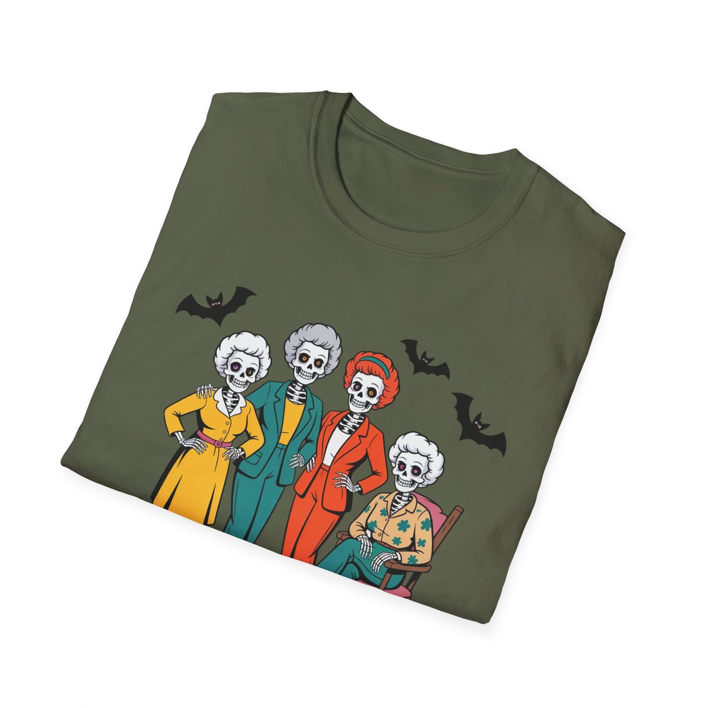 Golden Ghouls Unisex T-Shirt, Halloween Costume Tee, Spooky Style Shirt, Casual Fall Wear, Perfect for Ghoulish Gatherings