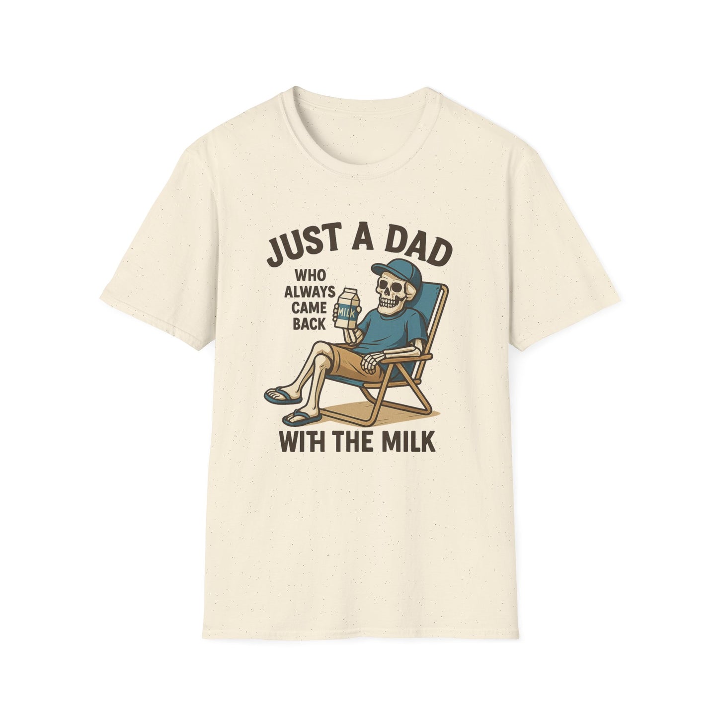 Just a Dad with the Milk Tee, Funny Father's Day Shirt