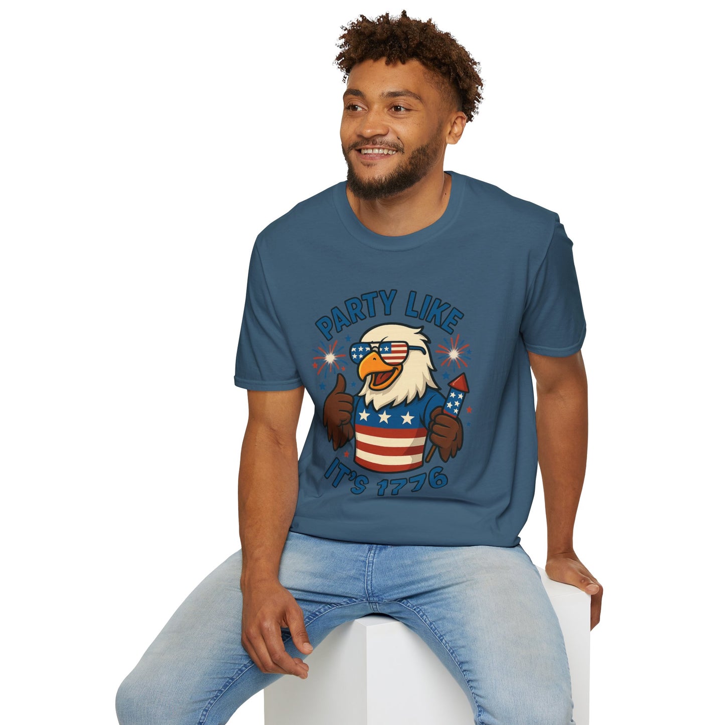 Patriotic 4th of July Party T-Shirt - 'Party Like It's 1776'