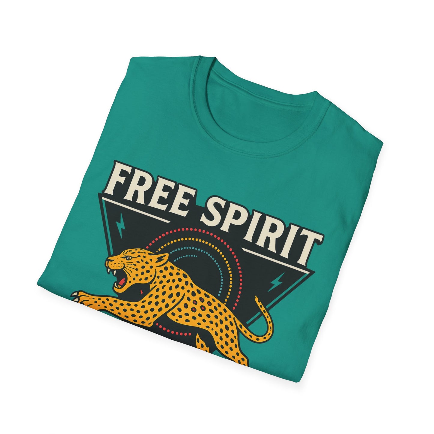 Retro Free Spirit Leopard - Graphic Tee