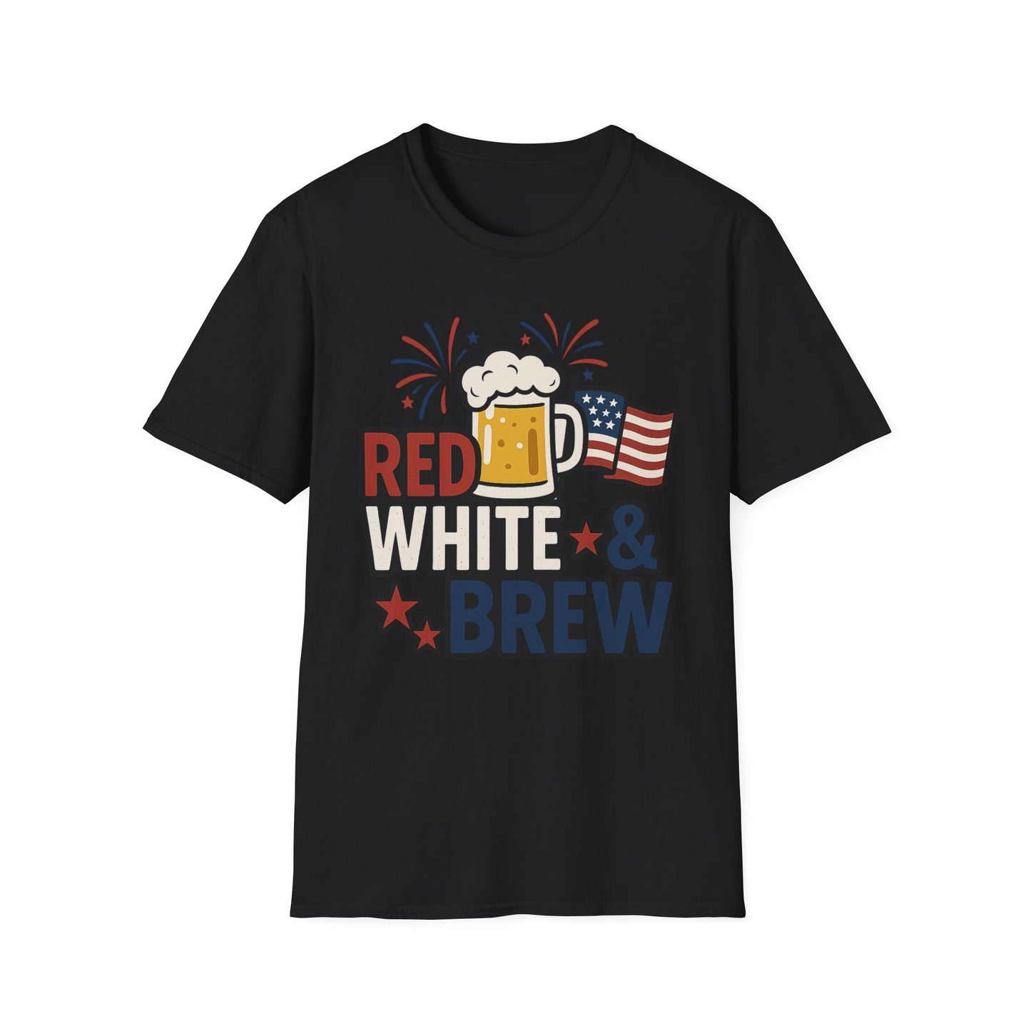 Red, White & Brew T-Shirt - Perfect for BBQs and Celebrations