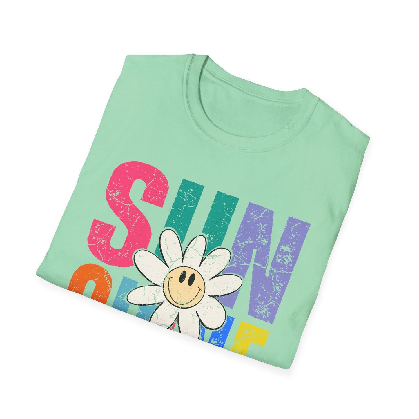 Sunny Vibes T-Shirt - Colorful Sunshine Graphic Tee, Summer Top, Gift for Her, Casual Wear, Festival Fashion