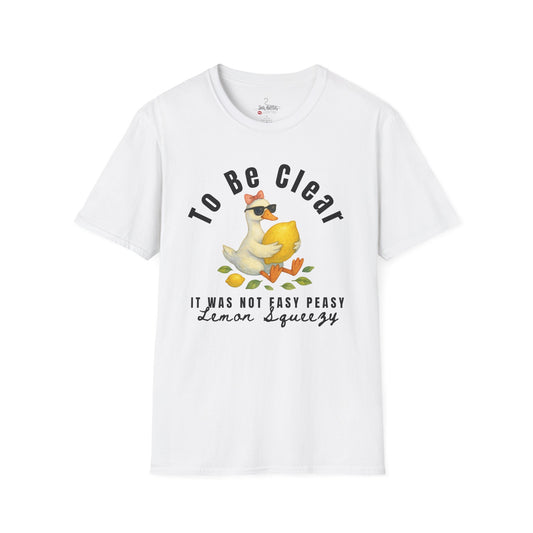 Lemon Squeezy Design, Cute Gift for Foodies, Humor Tee for Casual Outfits, Summer Apparel,