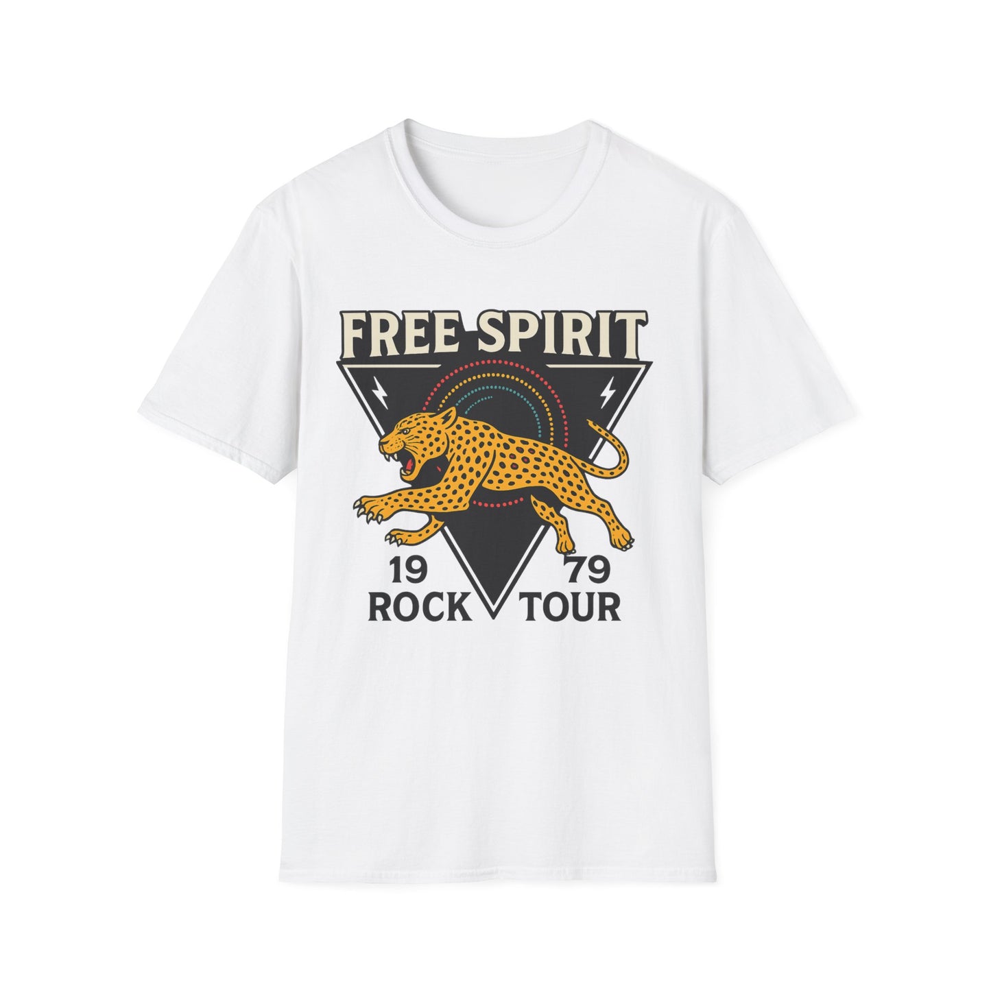 Retro Free Spirit Leopard - Graphic Tee