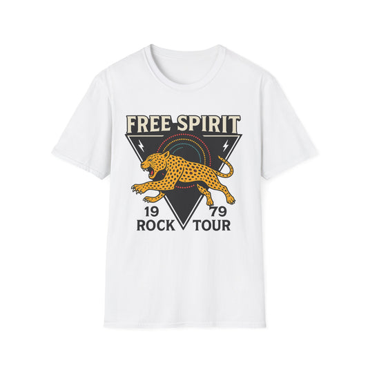 Retro Free Spirit Leopard - Graphic Tee