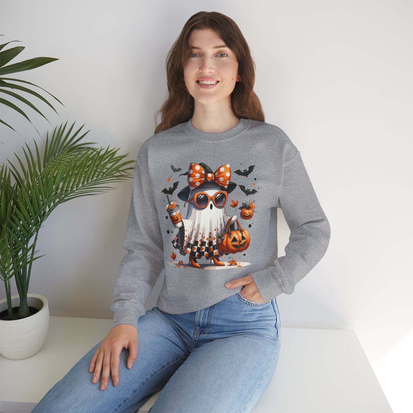 Halloween Jellyfish Sweatshirt, Unisex Cozy Crewneck, Cute Fall Fashion, Spooky Season Apparel, Perfect for October Parties, Pumpkin [...]